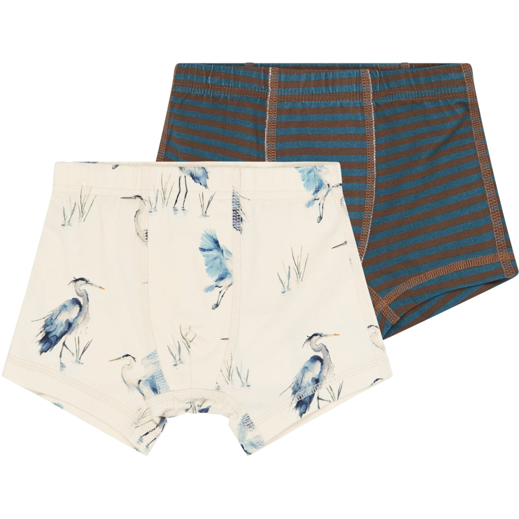 PETIT PIAO PPStar Boxers 2-pack Undertøj Eggnog Heron AOP