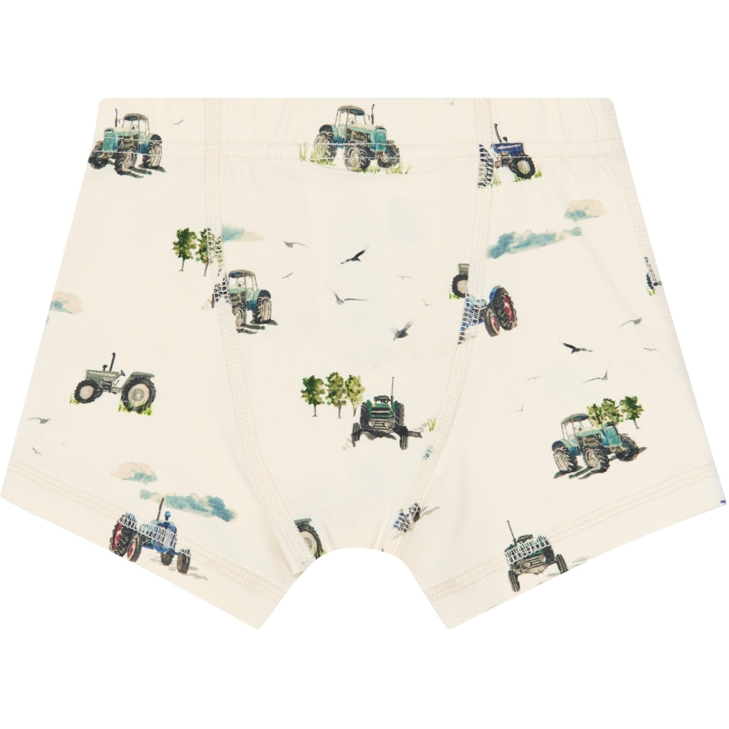 PETIT PIAO PPStar Boxers 2-pack Undertøj Eggnog Tractor AOP