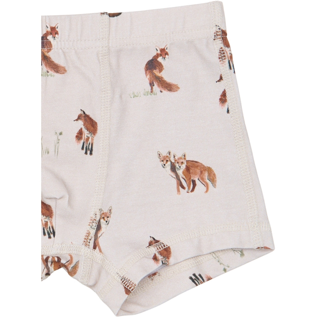PETIT PIAO PPStar Boxers 2-pack Undertøj Gray Morn Fox AOP