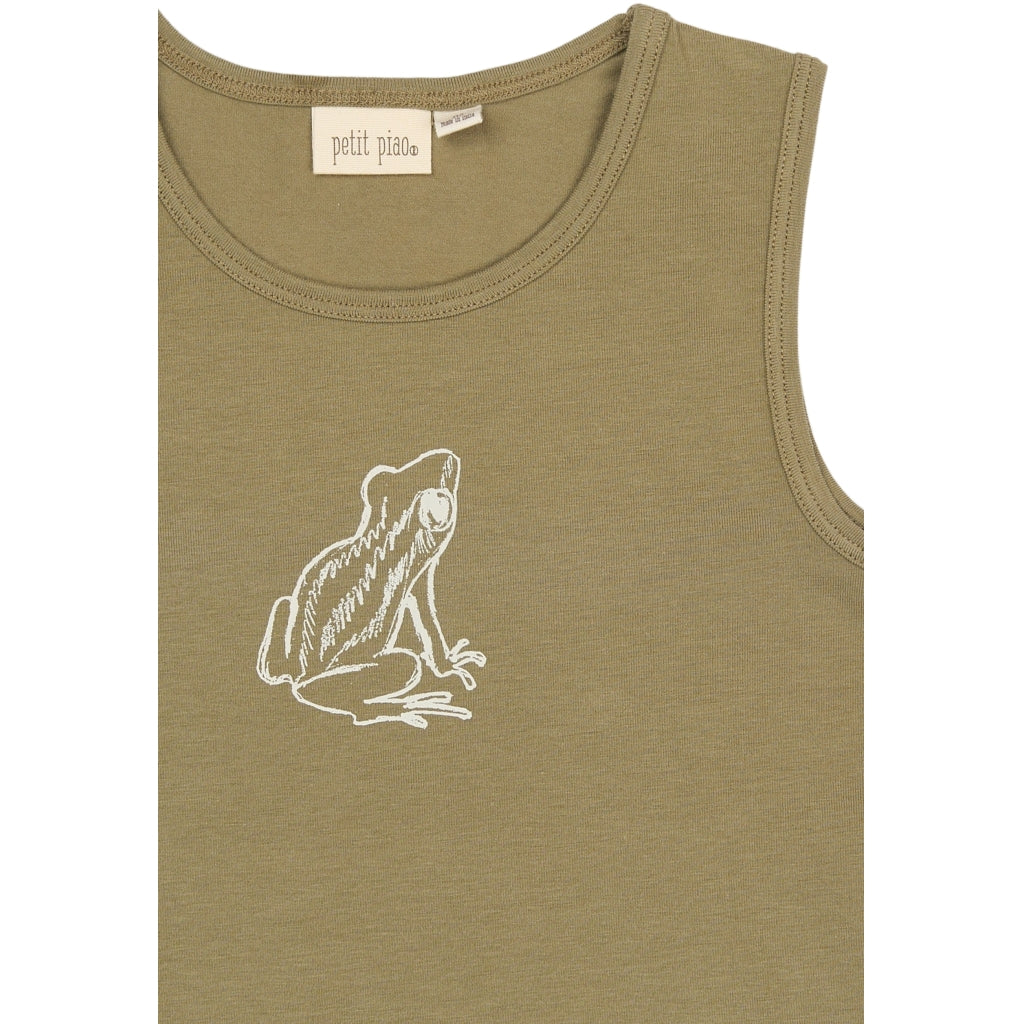 PETIT PIAO PPStar Boys Undershirt 2-pack Undertøj Tidal Foam Frog AOP