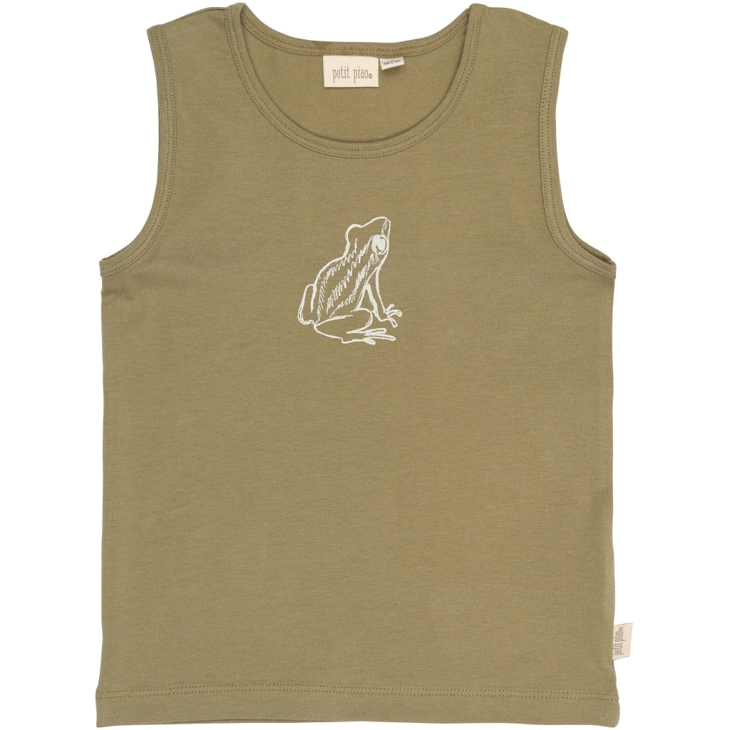 PETIT PIAO PPStar Boys Undershirt 2-pack Undertøj Tidal Foam Frog AOP