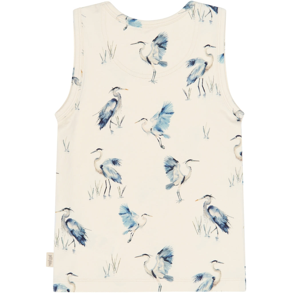 PETIT PIAO PPStar Boys Undershirt 2-pack Undertøj Eggnog Heron AOP
