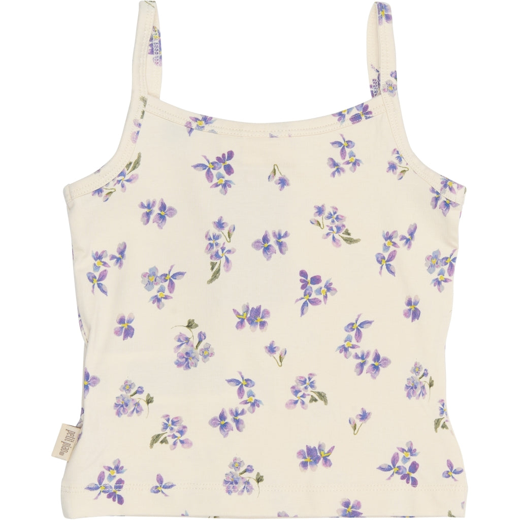 PETIT PIAO PPStar Girls Undershirt 2-pack Undertøj Eggnog Viola AOP