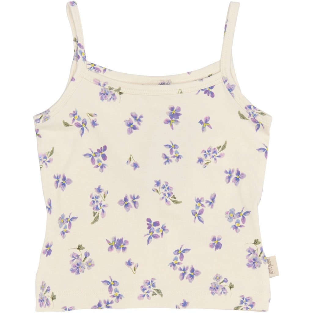 PETIT PIAO PPStar Girls Undershirt 2-pack Undertøj Eggnog Viola AOP