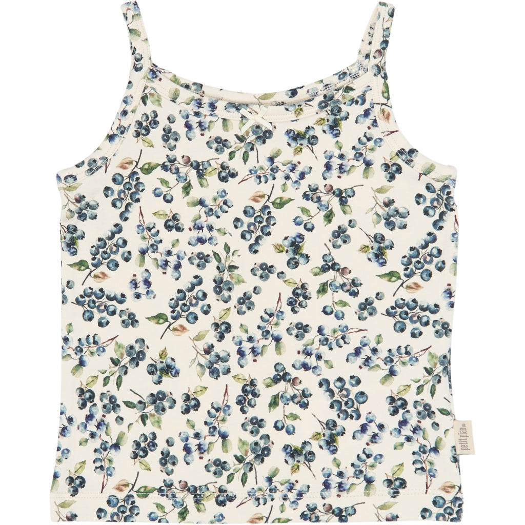 PETIT PIAO PPStar Girls Undershirt 2-pack Undertøj Eggnog Blueberry AOP