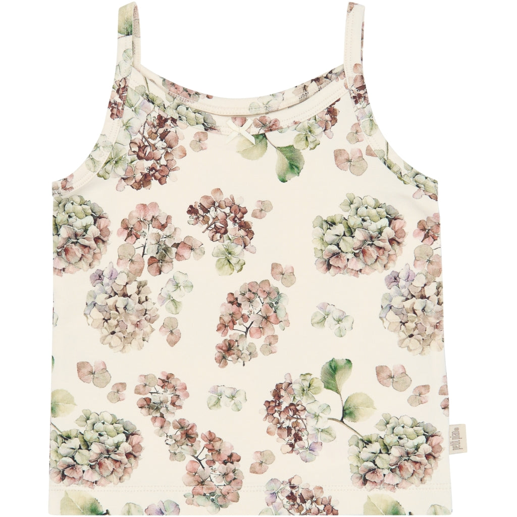 PETIT PIAO PPStar Girls Undershirt 2-pack Undertøj Eggnog Hydranger AOP