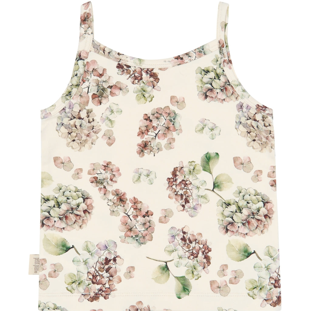 PETIT PIAO PPStar Girls Undershirt 2-pack Undertøj Eggnog Hydranger AOP