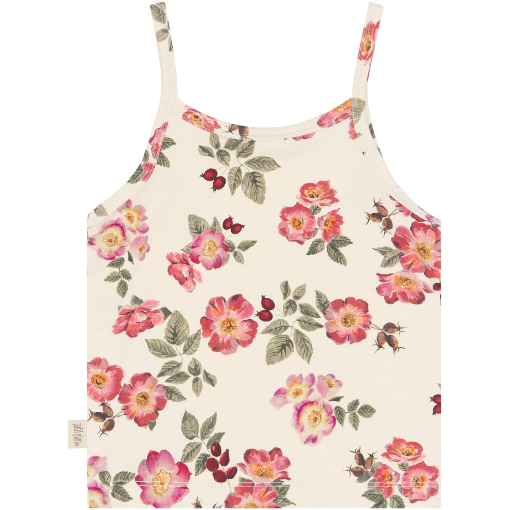 PETIT PIAO PPStar Girls Undershirt 2-pack Undertøj Eggnog Rosehip AOP