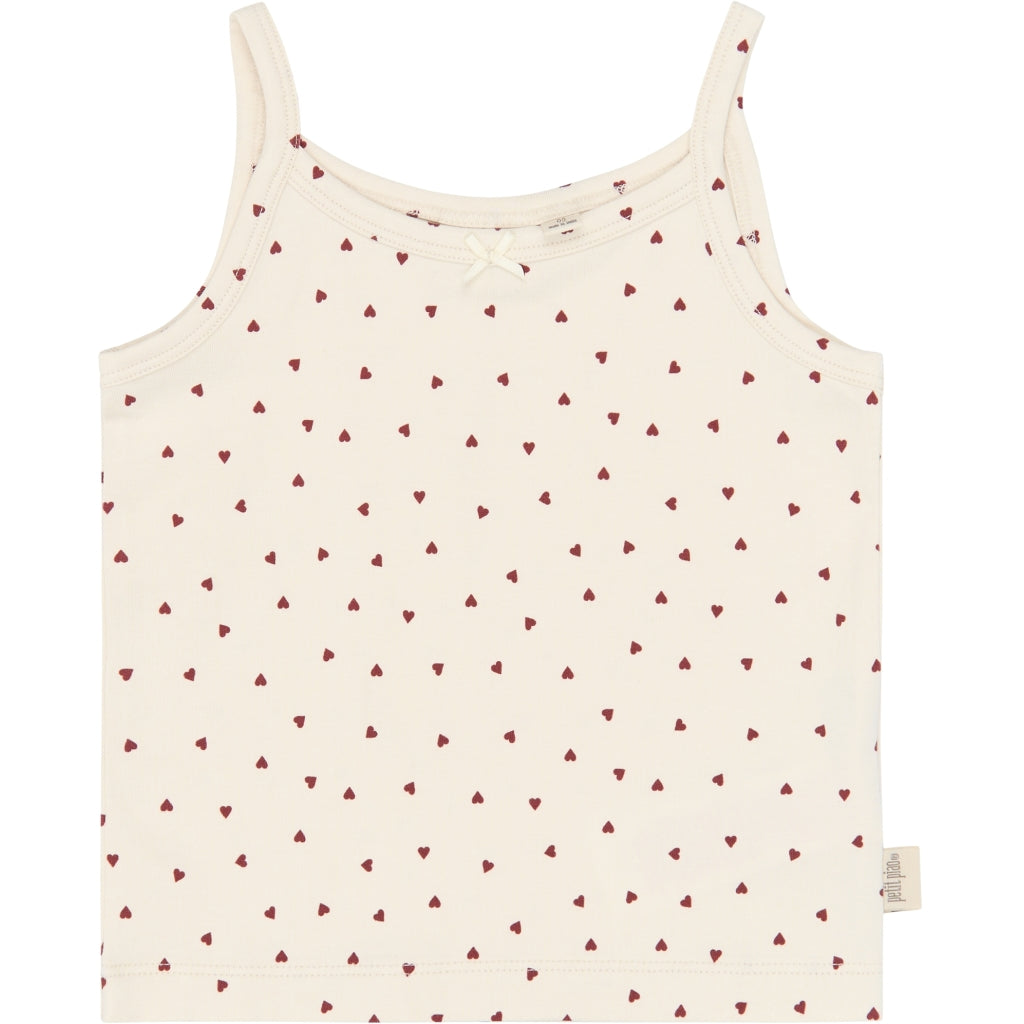 PETIT PIAO PPStar Girls Undershirt 2-pack Undertøj Eggnog Rosehip AOP
