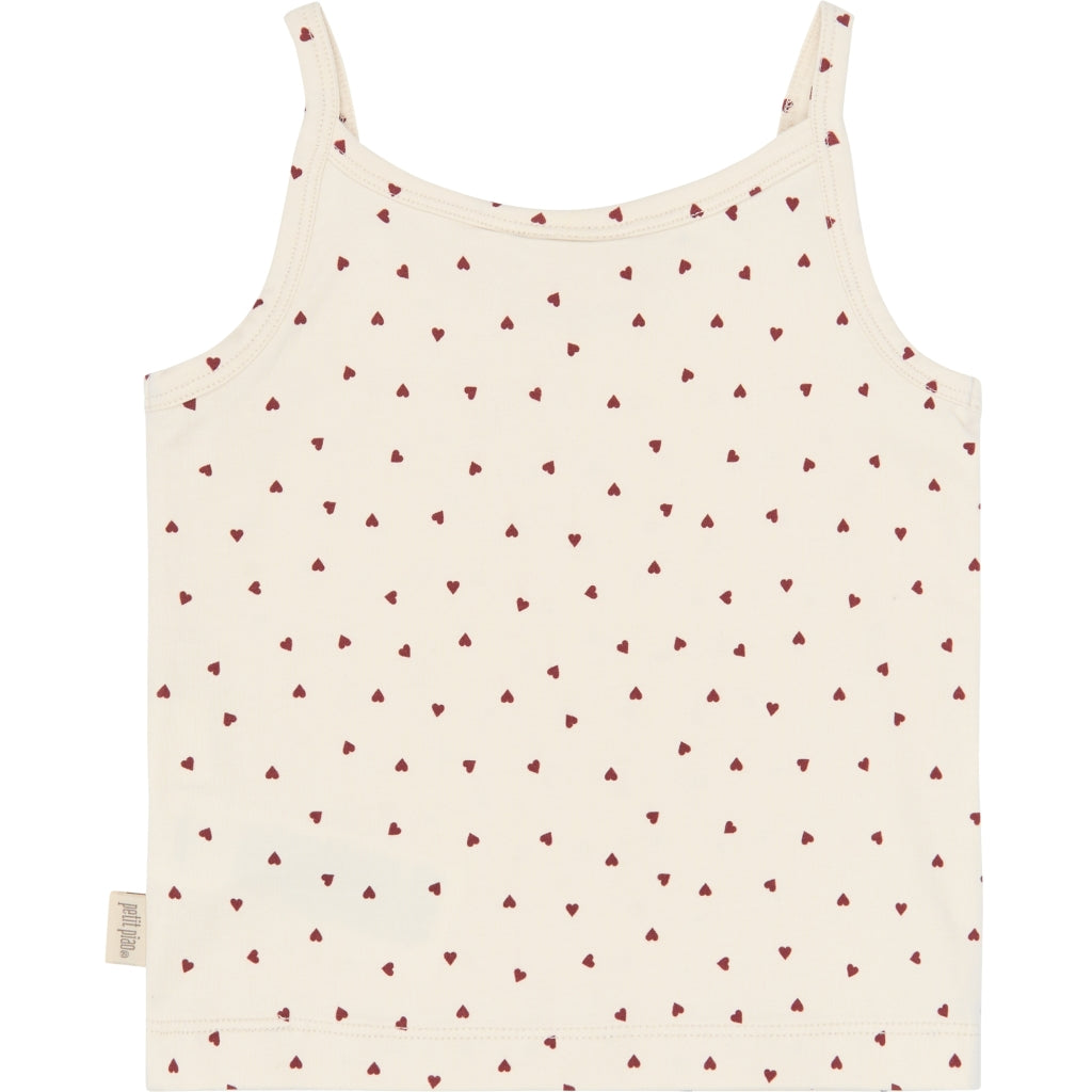 PETIT PIAO PPStar Girls Undershirt 2-pack Undertøj Eggnog Rosehip AOP