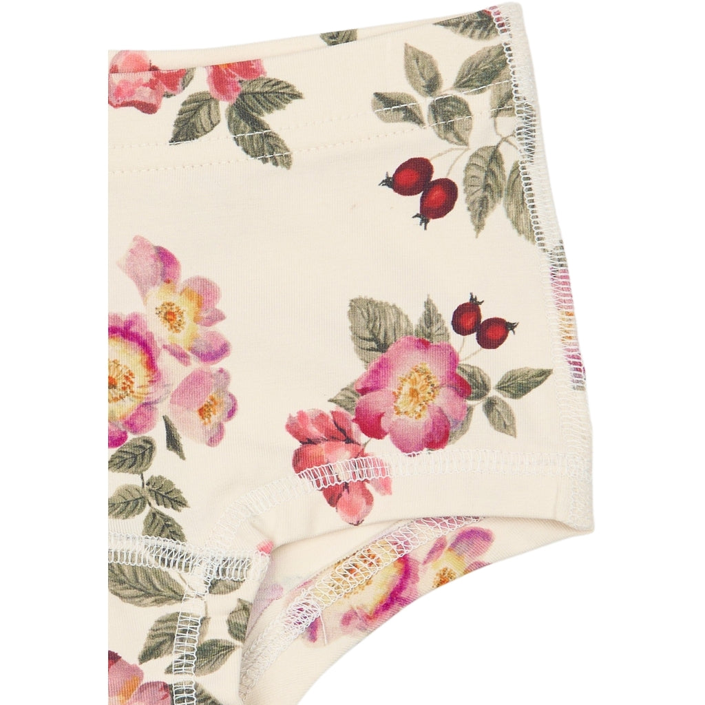 PETIT PIAO PPStar Hipsters 2-pack Undertøj Eggnog Rosehip AOP