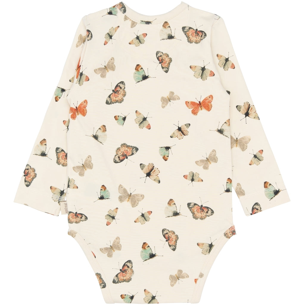 PETIT PIAO PPStar L_S Body Bodystockings Eggnog Butterfly AOP