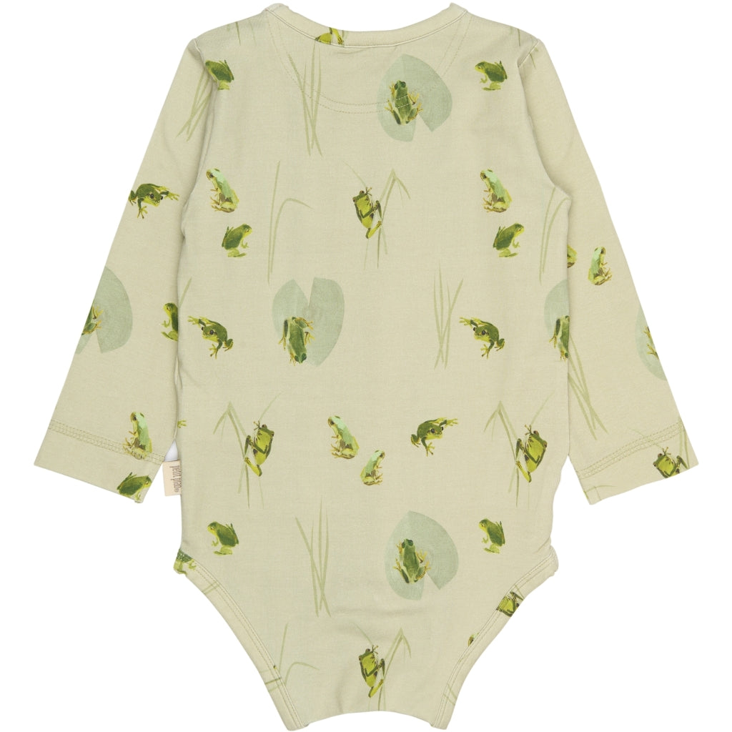 PETIT PIAO PPStar L_S Body Bodystockings Tidal Foam Frog AOP