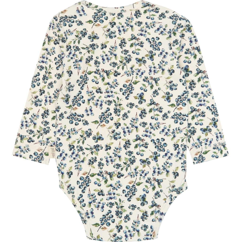PETIT PIAO PPStar L_S Body Bodystockings Eggnog Blueberry AOP