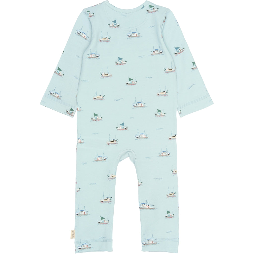 PETIT PIAO PPStar L_S Jumpsuit Heldragter Illusion Blue Boat AOP