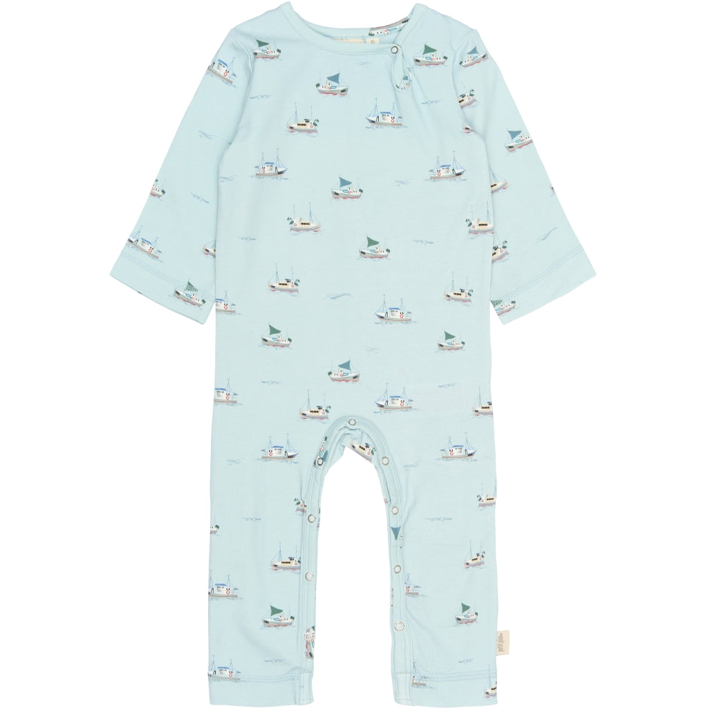 PETIT PIAO PPStar L_S Jumpsuit Heldragter Illusion Blue Boat AOP