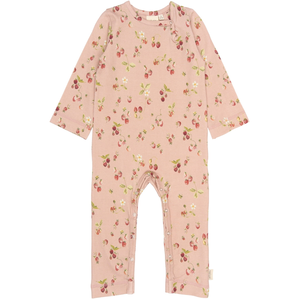 PETIT PIAO PPStar L_S Jumpsuit Heldragter Misty Rose Strawberry AOP