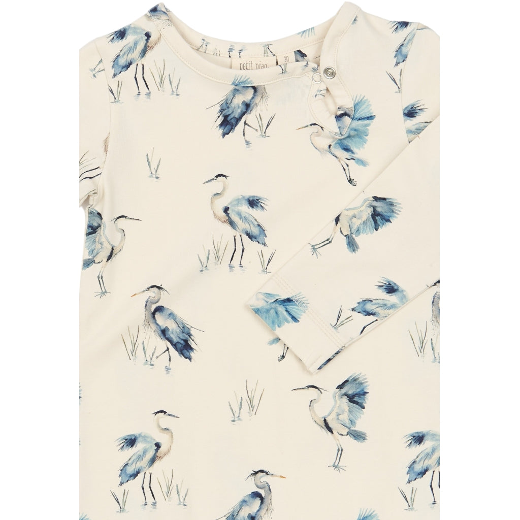 PETIT PIAO PPStar L_S Jumpsuit Heldragter Eggnog Heron AOP