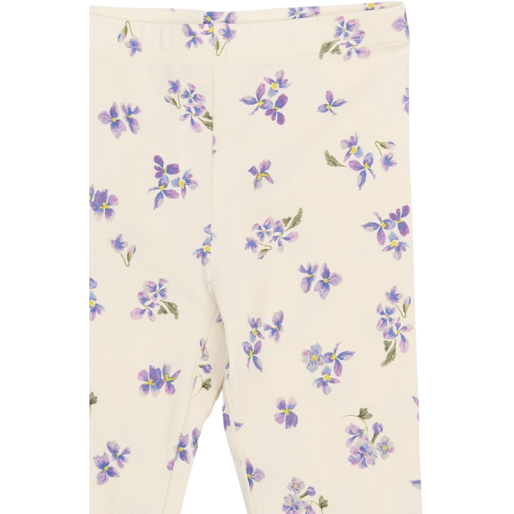 PETIT PIAO PPStar Leggings Leggings Eggnog Viola AOP