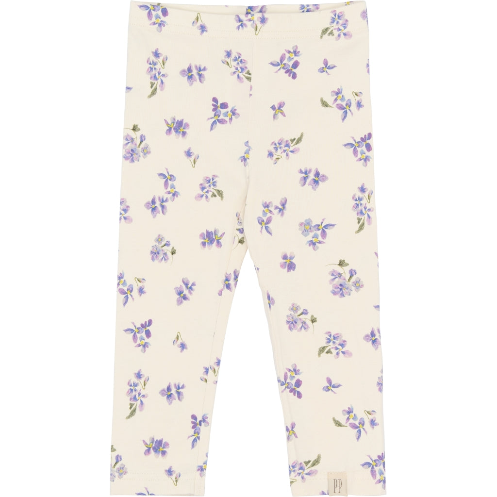 PETIT PIAO PPStar Leggings Leggings Eggnog Viola AOP