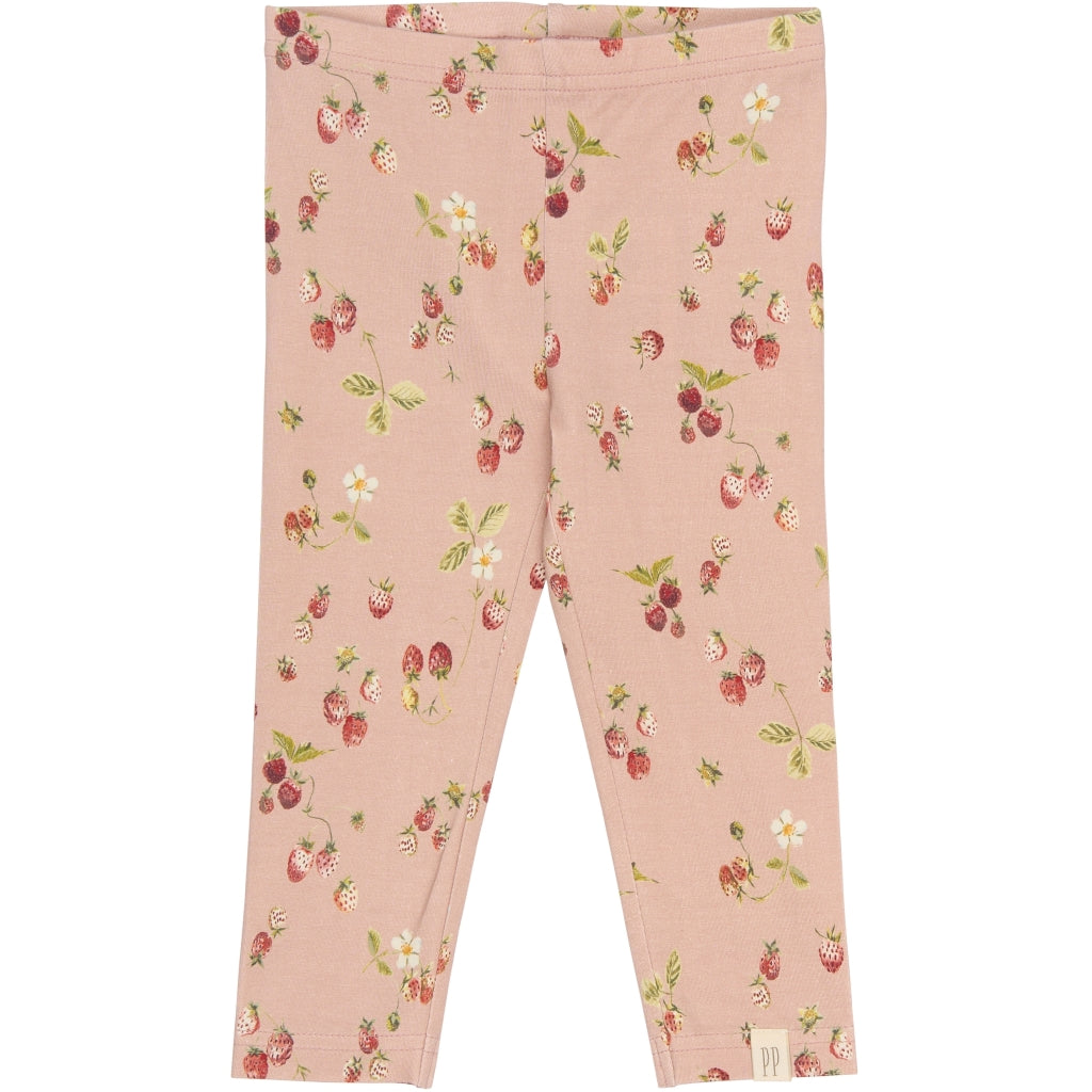 PETIT PIAO PPStar Leggings Leggings Misty Rose Strawberry AOP