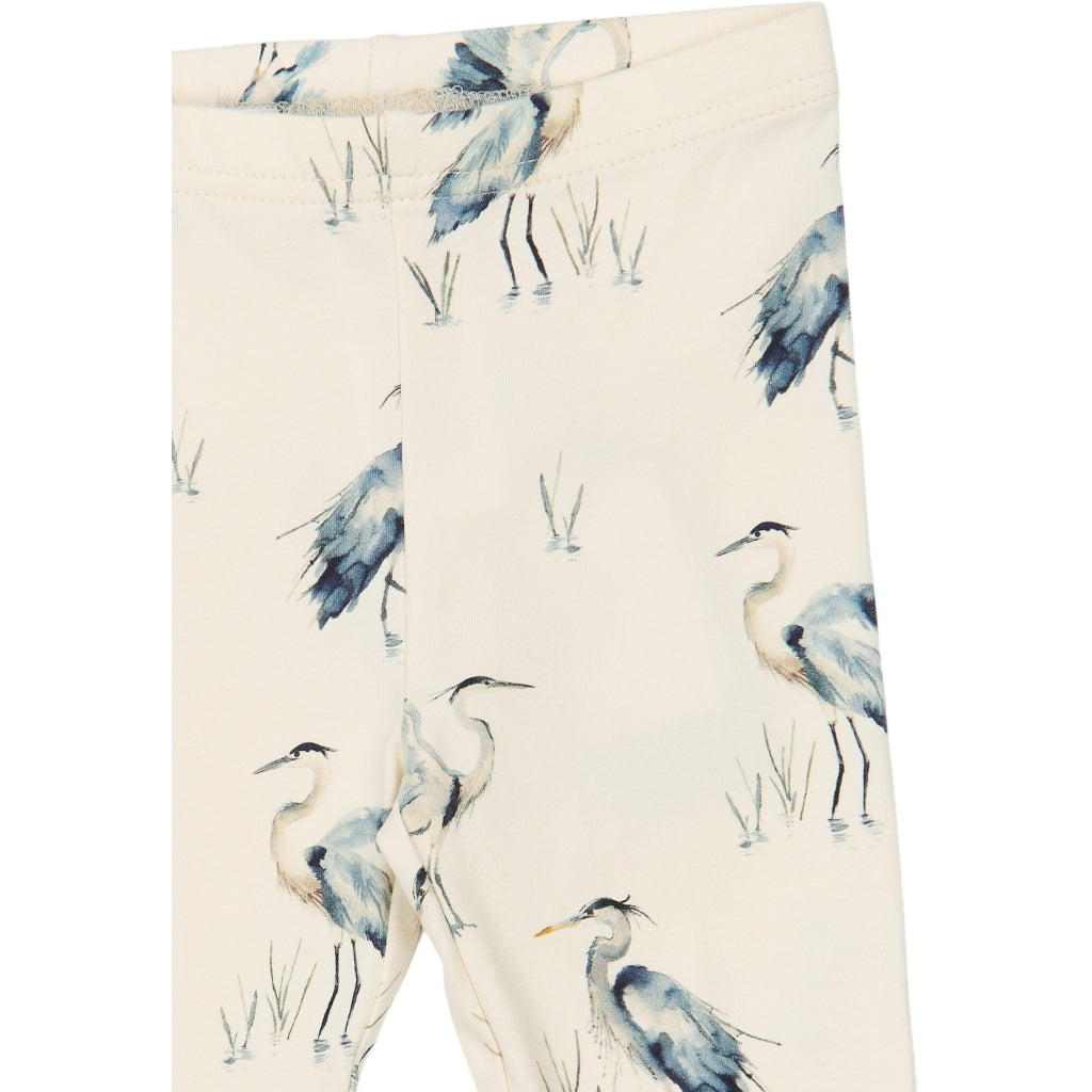PETIT PIAO PPStar Leggings Leggings Eggnog Heron AOP