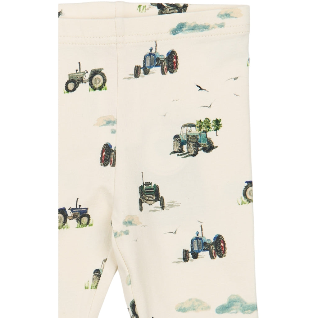 PETIT PIAO PPStar Leggings Leggings Eggnog Tractor AOP