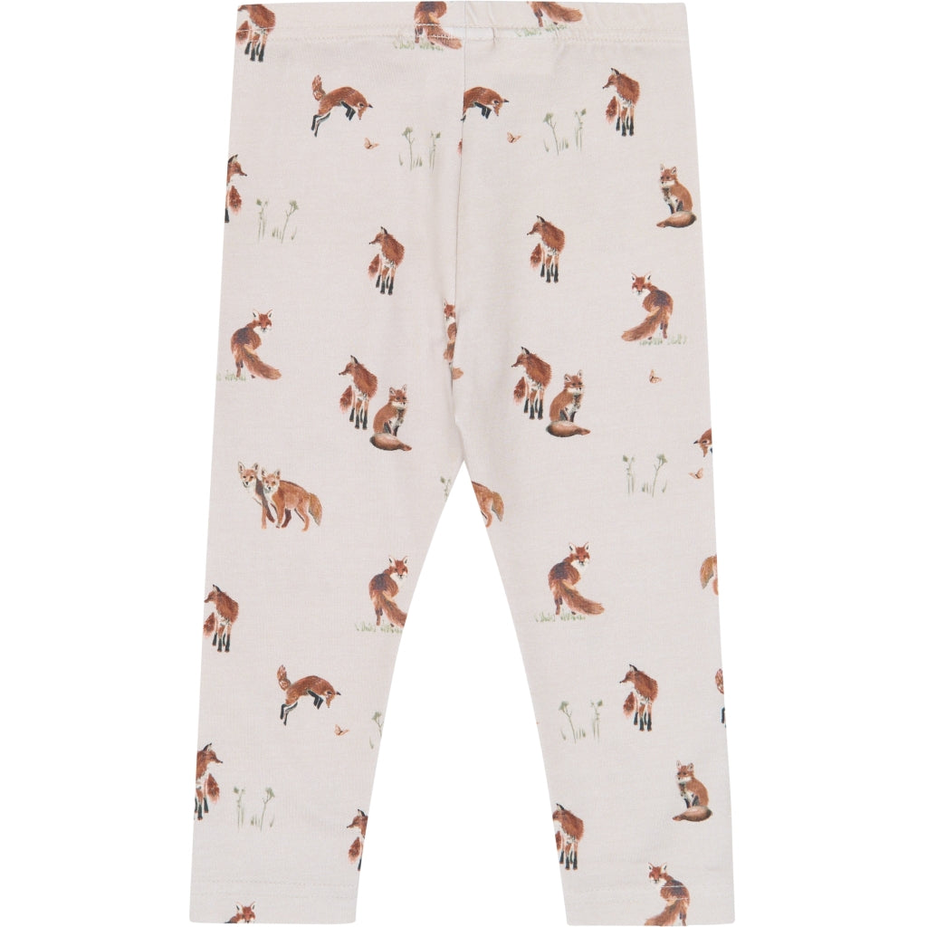 PETIT PIAO PPStar Leggings Leggings Gray Morn Fox AOP