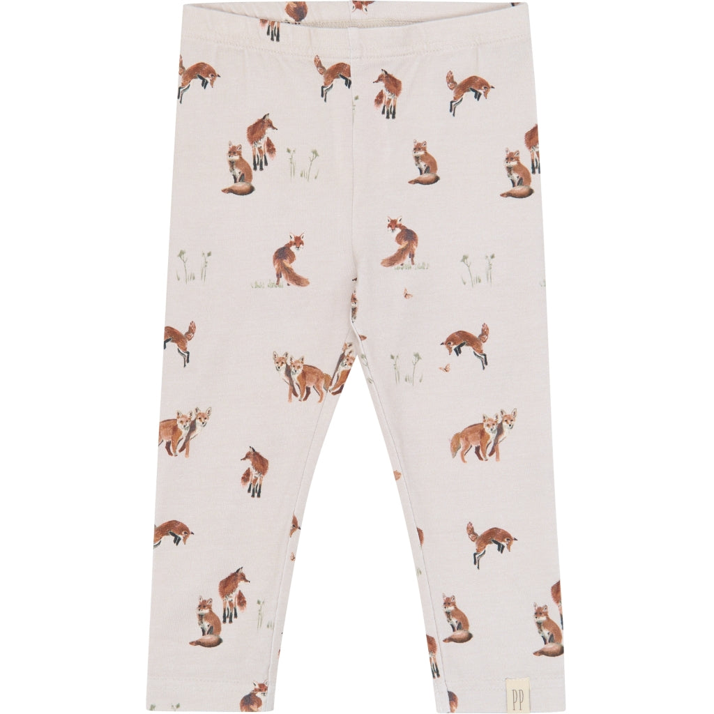 PETIT PIAO PPStar Leggings Leggings Gray Morn Fox AOP
