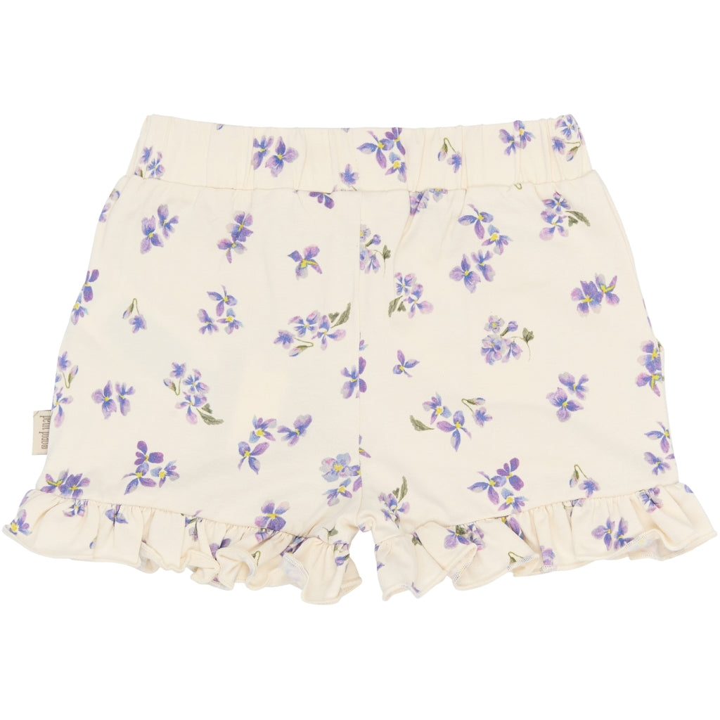 PETIT PIAO PPStar Shorts Frill Shorts Eggnog Viola AOP