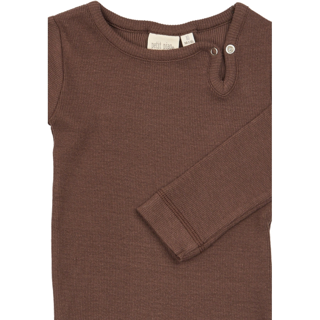 PETIT PIAO PPStone L_S Body Bodystockings Chestnut