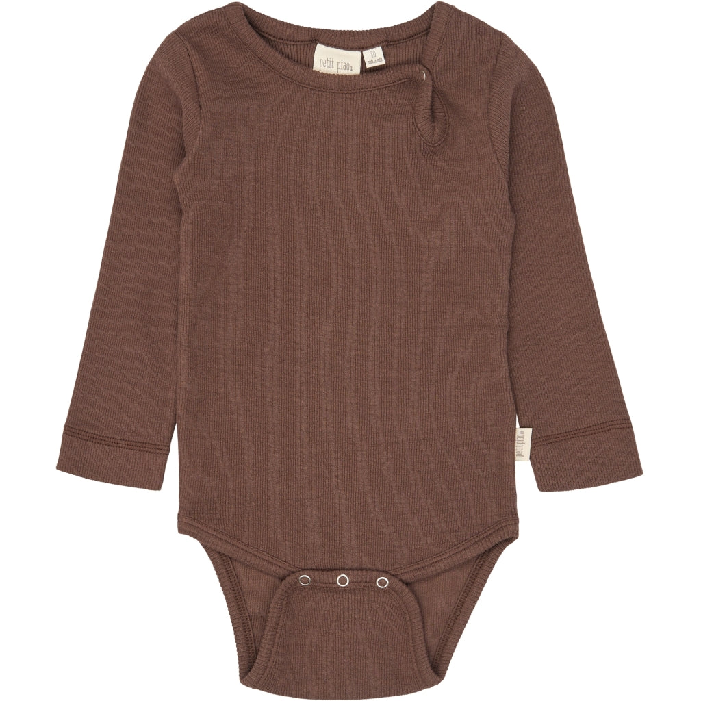 PETIT PIAO PPStone L_S Body Bodystockings Chestnut