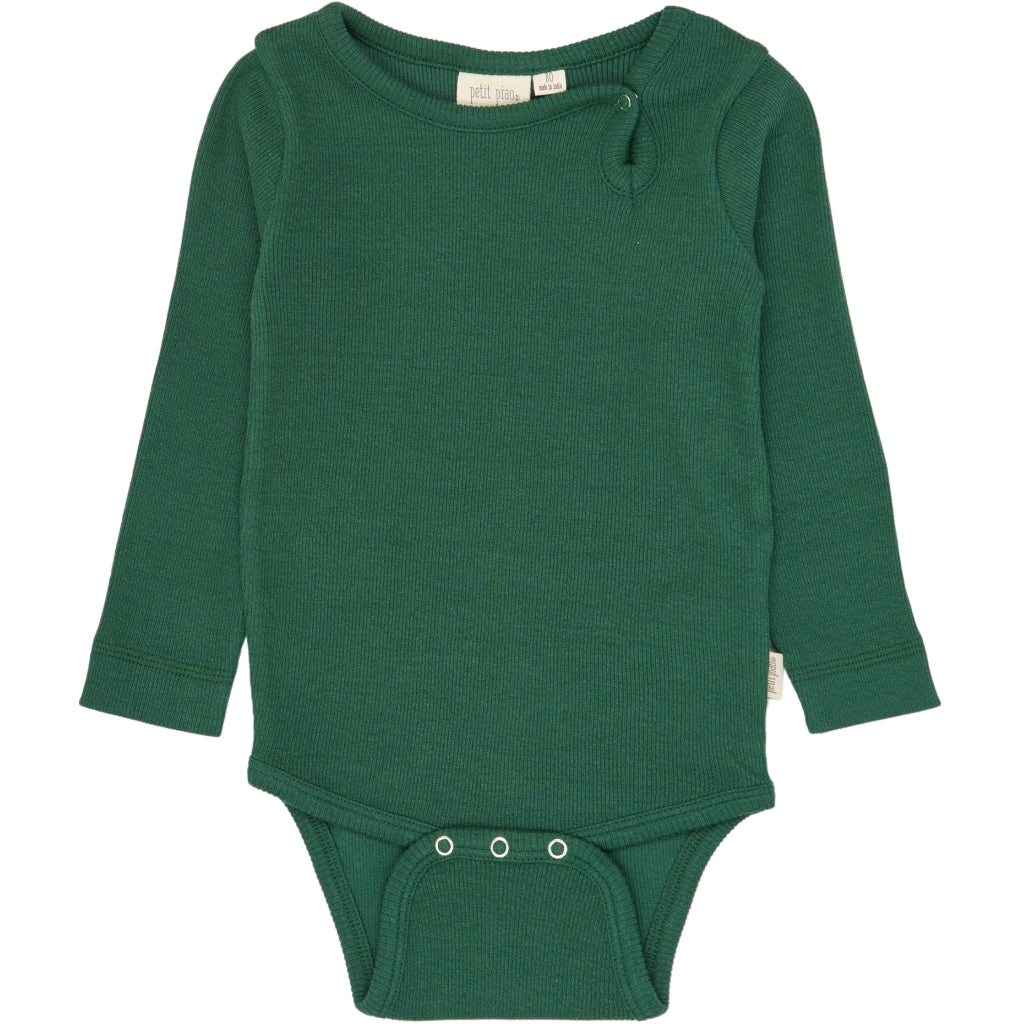 PETIT PIAO PPStone L_S Body Bodystockings Trekking Green