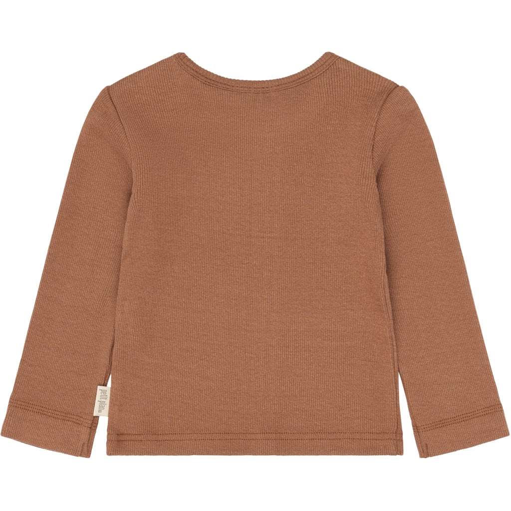 PETIT PIAO PPStone L_S Tee Langærmet bluse Rawhide