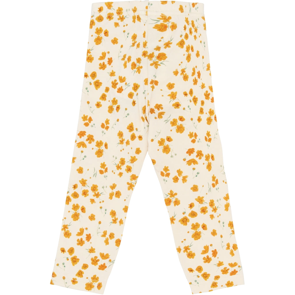 PETIT PIAO PPSun Leggings Leggings Eggnog Buttercup AOP