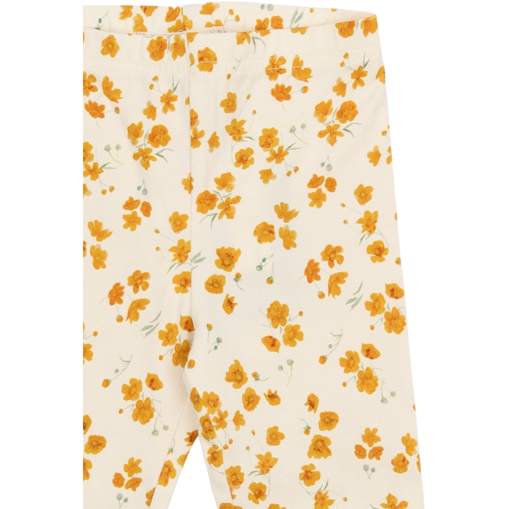 PETIT PIAO PPSun Leggings Leggings Eggnog Buttercup AOP