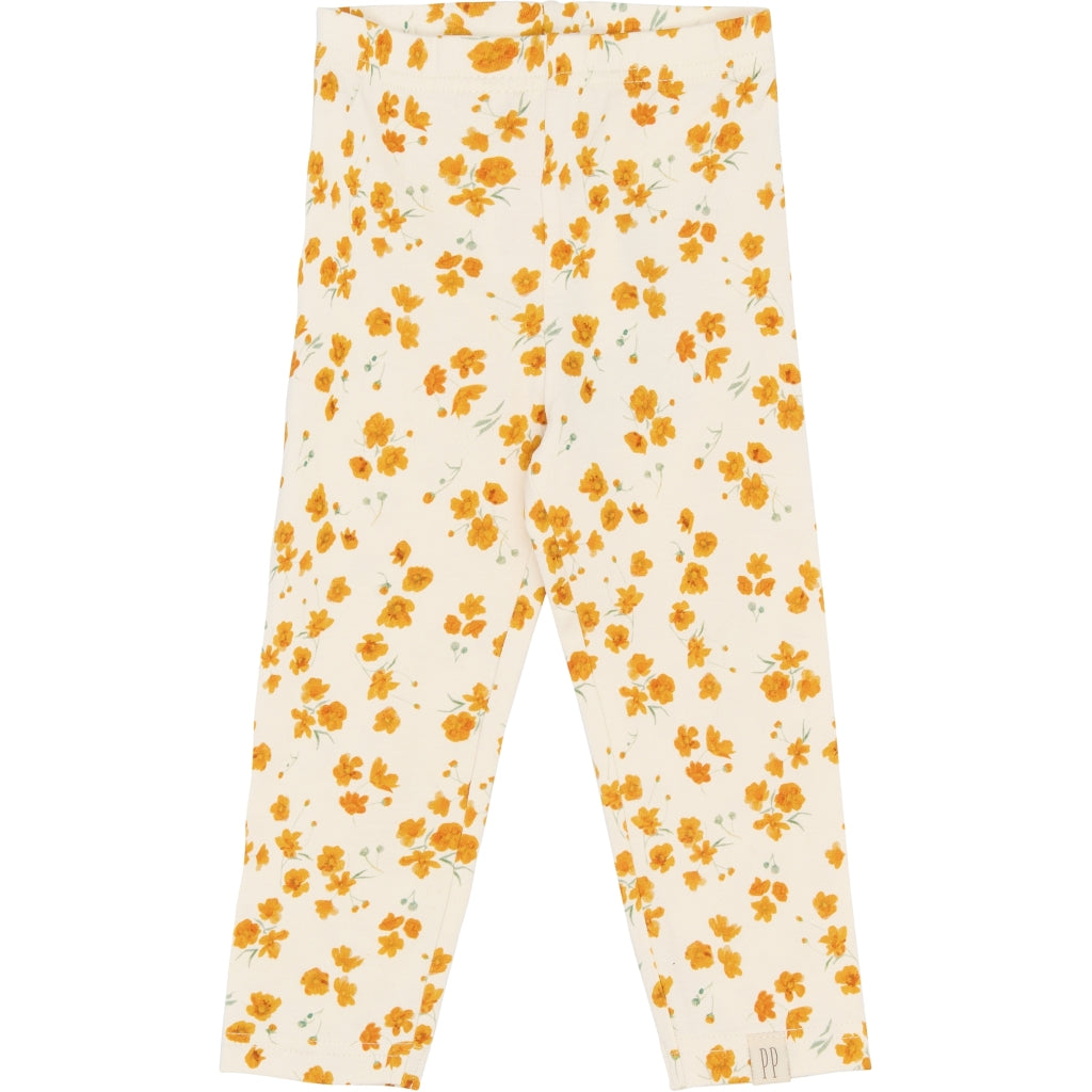 PETIT PIAO PPSun Leggings Leggings Eggnog Buttercup AOP