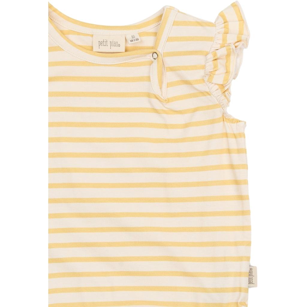 PETIT PIAO PPSun S_L Dress Kjoler Dusky Citron Striped