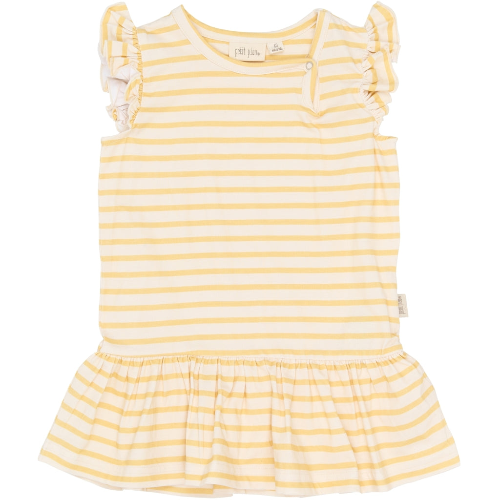 PETIT PIAO PPSun S_L Dress Kjoler Dusky Citron Striped