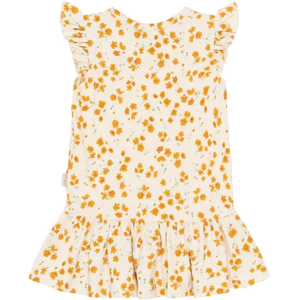 PETIT PIAO PPSun S_L Dress Kjoler Eggnog Buttercup AOP