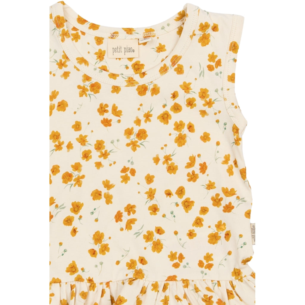 PETIT PIAO PPSun S_L Top Kortærmede top Eggnog Buttercup AOP