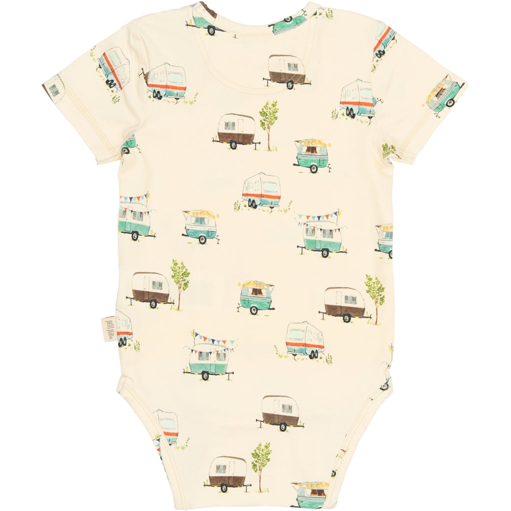 PETIT PIAO PPSun S_S Body Bodystockings Eggnog Camper AOP