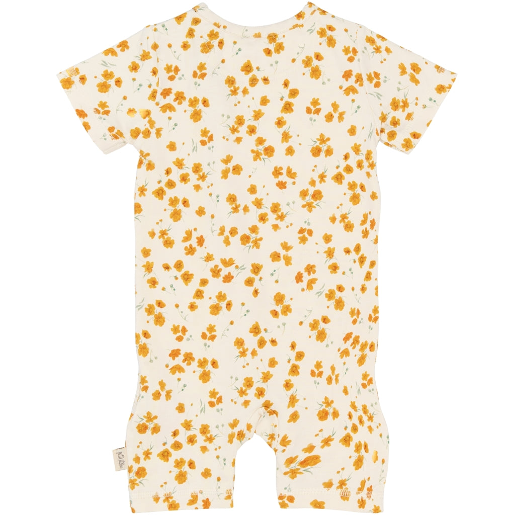 PETIT PIAO PPSun S_S Jumpsuit Heldragter Eggnog Buttercup AOP