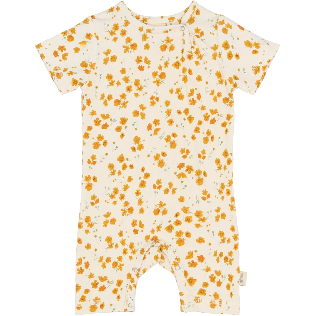 PETIT PIAO PPSun S_S Jumpsuit Heldragter Eggnog Buttercup AOP