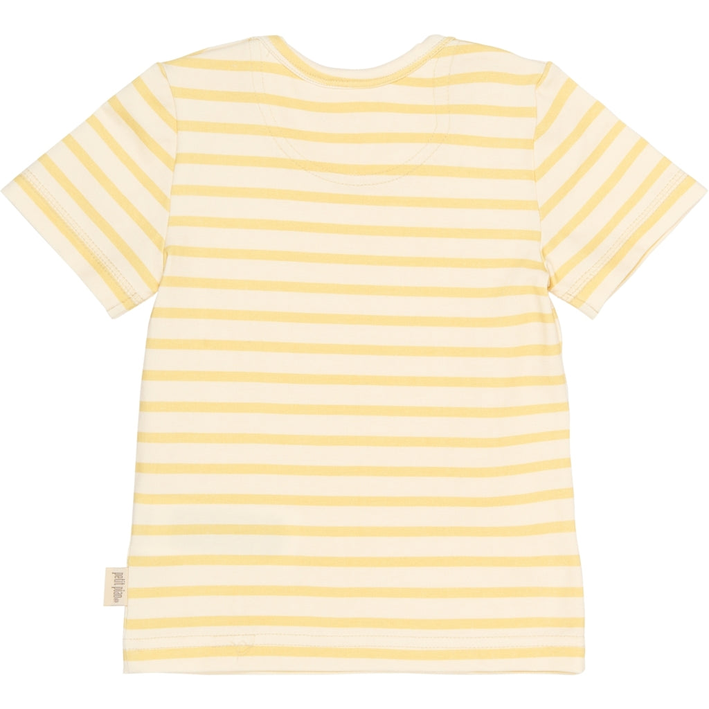 PETIT PIAO PPSun S_S Tee T-shirt Dusky Citron Striped