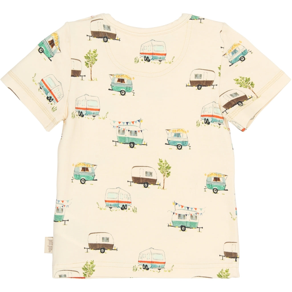 PETIT PIAO PPSun S_S Tee T-shirt Eggnog Camper AOP