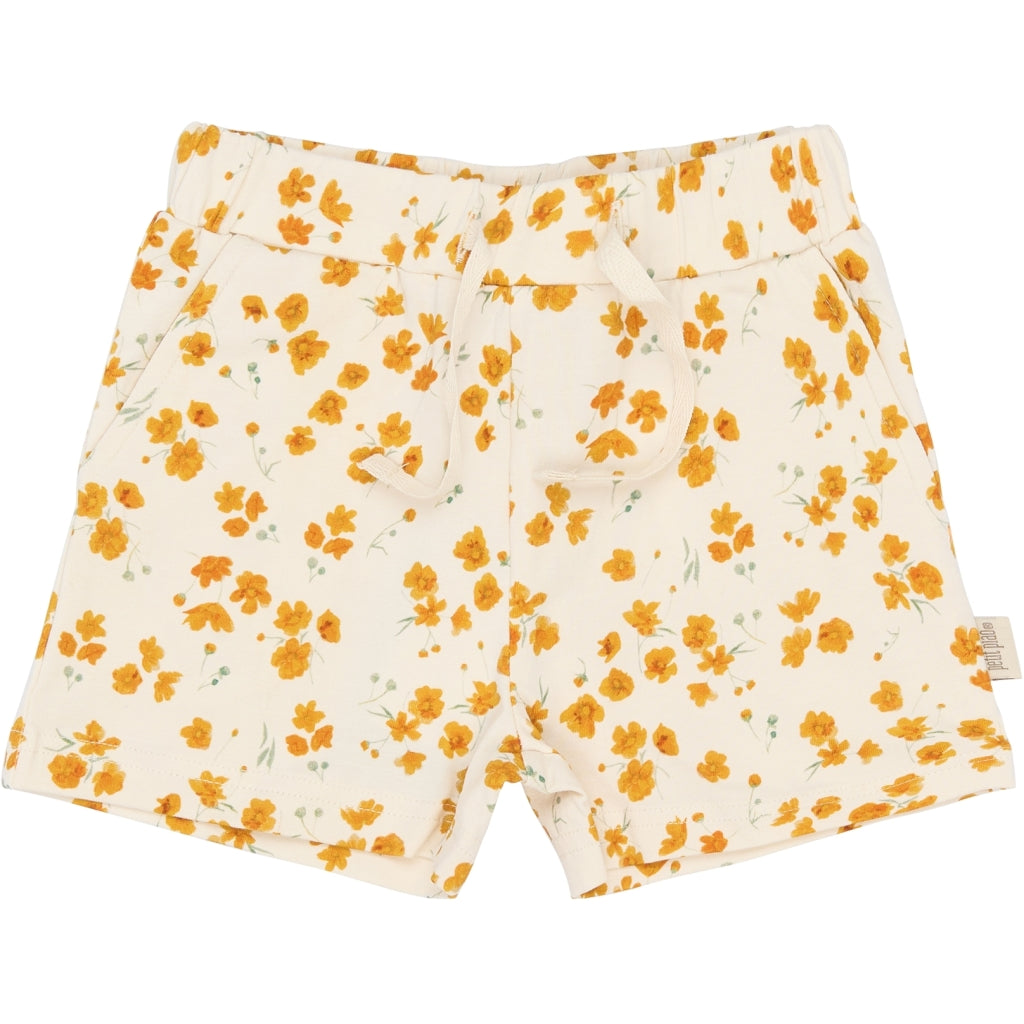 PETIT PIAO PPSun Shorts Shorts Eggnog Buttercup AOP