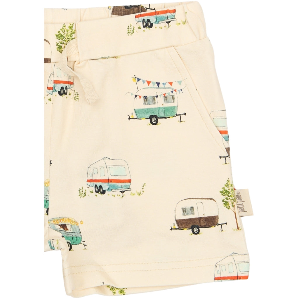 PETIT PIAO PPSun Shorts Shorts Eggnog Camper AOP