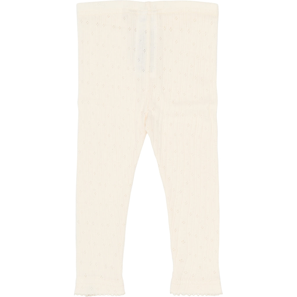 PETIT PIAO PPSuze Pointelle Leggings Leggings Eggnog