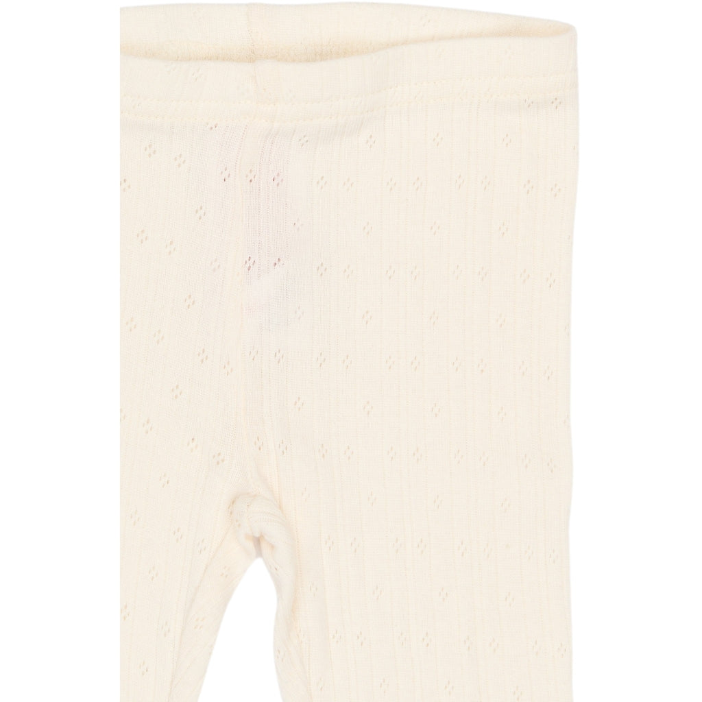 PETIT PIAO PPSuze Pointelle Leggings Leggings Eggnog